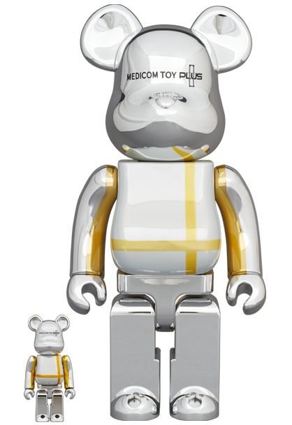 フィギュアBE@RBRICK MEDICOM TOY PLUS SILVER CHROME - その他