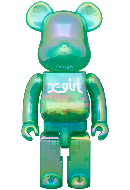 BE@RBRICK X-girl CLEARPURPLE 100%＆400%