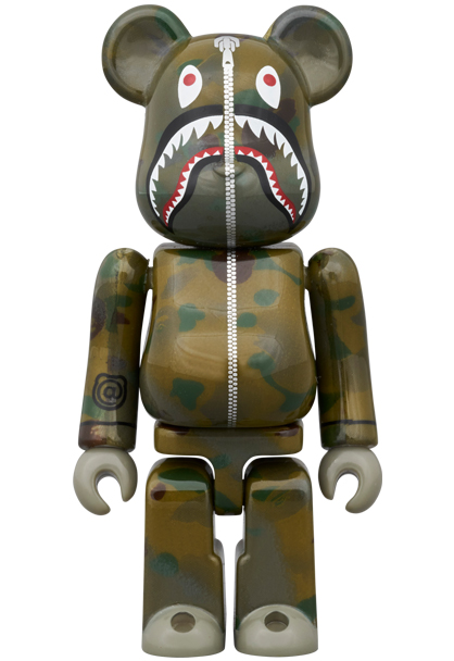 MEDICOM TOY - BE@RBRICK BAPE(R) × ALPHA CAMO SHARK 2023 100％ & 400％