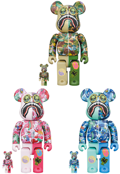 BAPE × Steven Harrington × BE@RBRICK ピンク