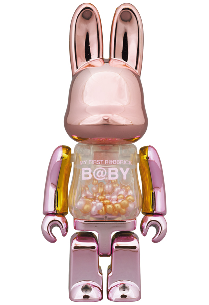 MEDICOM TOY - MY FIRST R@BBRICK B@BY 100％ & 400％ PINK GOLD Ver.