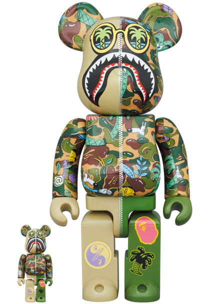 BAPE × Steven Harrington × BE@RBRICK ピンク