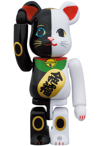 MEDICOM TOY - BE@RBRICK 招き猫 招福 黒 × 金運 白 100％ & 400％