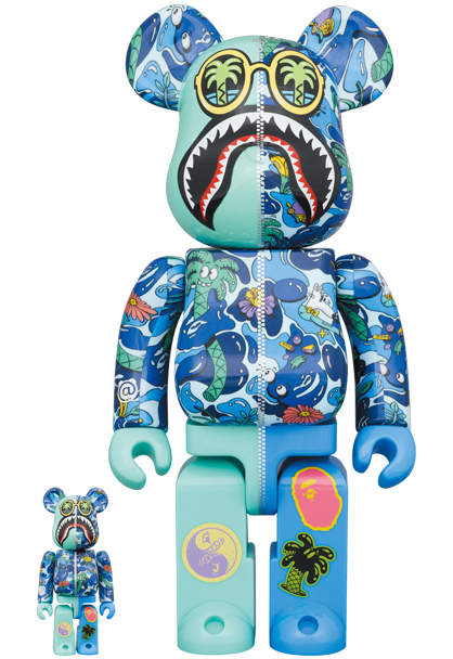 MEDICOM TOY - BE@RBRICK Steven Harrington X BAPE(R) SHARK 100 ...