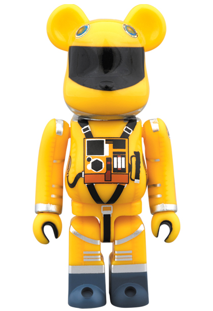 MEDICOM TOY - BE@RBRICK SPACE SUIT YELLOW Ver.100％ & 400％
