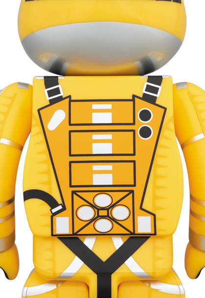 MEDICOM TOY - BE@RBRICK SPACE SUIT YELLOW Ver.100％ & 400％