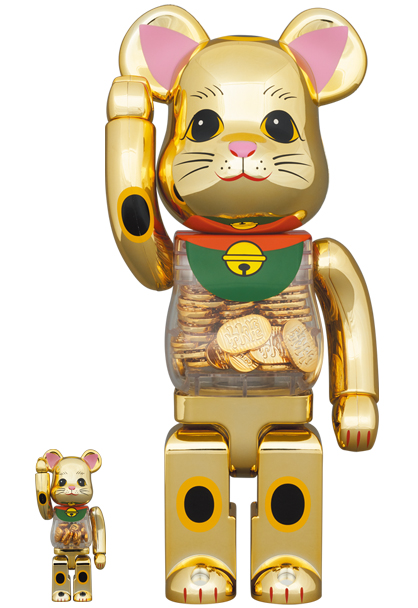 BE@RBRICK 招き猫 蓄光 弐 100％/400%