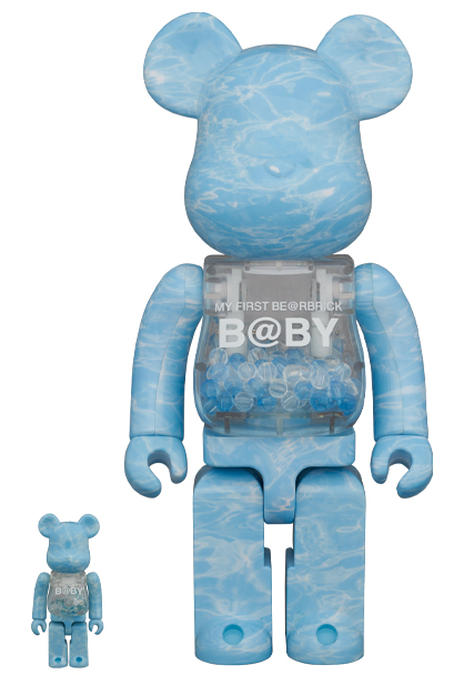 MEDICOM TOY - MY FIRST BE@RBRICK B@BY WATER CREST Ver.100％ & 400％