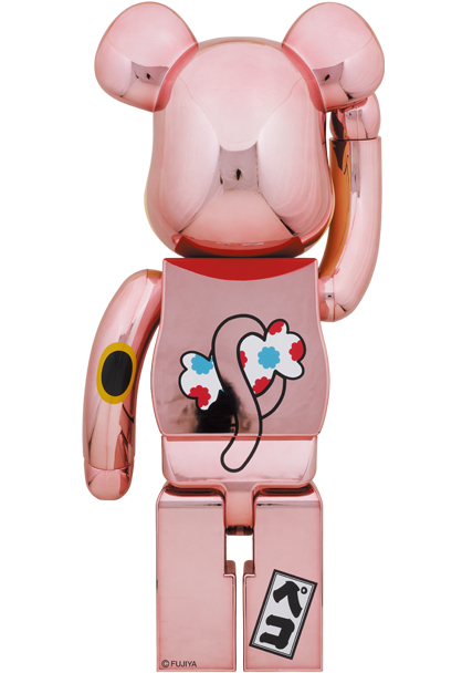 MEDICOM TOY - BE@RBRICK 招き猫 ペコちゃん 桃金メッキ 1000％