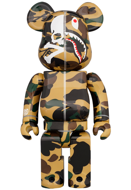 MEDICOM TOY - MASTERMIND VS BAPE(R) BE@RBRICK 1000% (YELLOW)