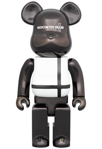 BE@RBRICK MEDICOM TOY PLUS BLACK CHROME Ver. 100 ...