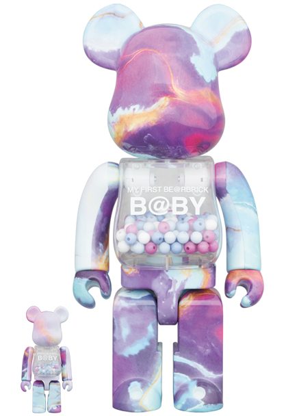 MY FIRST BE@RBRICK B@BY MARBLE 100％ 400％