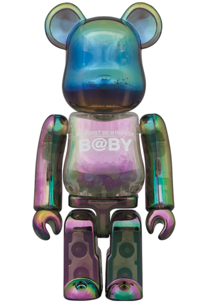 MY FIRST BE@RBRICK B@BY CLEAR BLACK CHRO