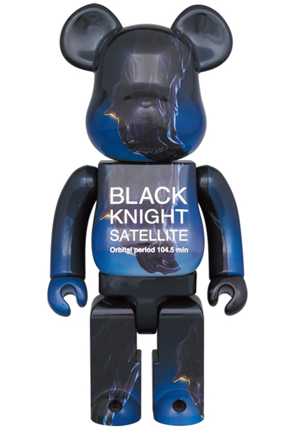 MEDICOM TOY - BE@RBRICK BLACK KNIGHT SATELLITE 100％ & 400％