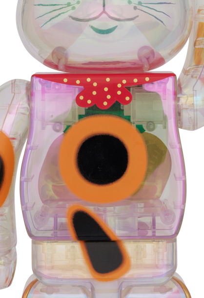 MEDICOM TOY - BE@RBRICK 招き猫 開運・千万両 透明メッキ 100