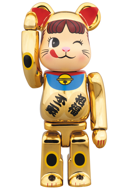 エンタメ/ホビーBE@RBRICK 招き猫 ペコちゃん 招き猫 100%&400