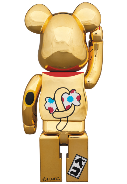 MEDICOM TOY - BE@RBRICK 招き猫 ペコちゃん 金メッキ弐 100％ ＆ 400％