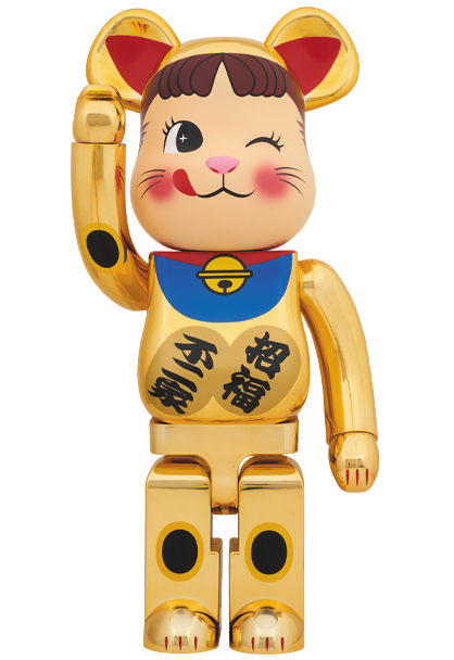 MEDICOM TOY - BE@RBRICK 招き猫 ペコちゃん 金メッキ弐 1000％