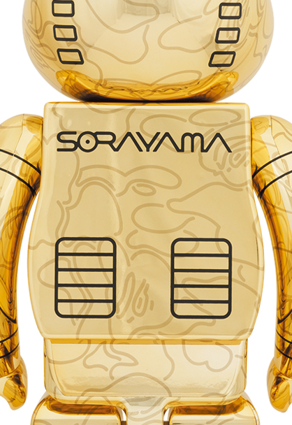 MEDICOM TOY - BE@RBRICK SORAYAMA × BABY MILO(R) 1000％ GOLD Ver ...