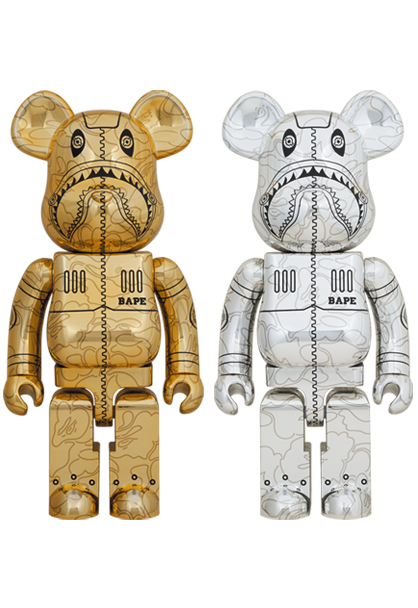 MEDICOM TOY - BE@RBRICK SORAYAMA × BAPE(R) CAMO SHARK 1000％