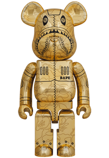 BE@RBRICK BAPE SORAYAMA 1000% GOLDフィギュア - その他