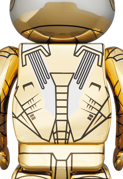 MEDICOM TOY - BE@RBRICK SORAYAMA IRONMAN REVERSE 100％ & 400％