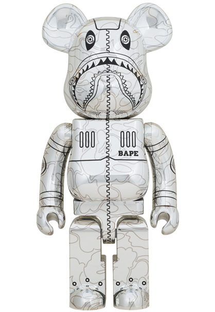 MEDICOM TOY - BE@RBRICK SORAYAMA × BAPE(R) CAMO SHARK 1000％