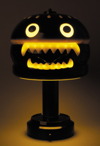 UNDERCOVER HAMBURGER LAMP BLACK&CLEAR