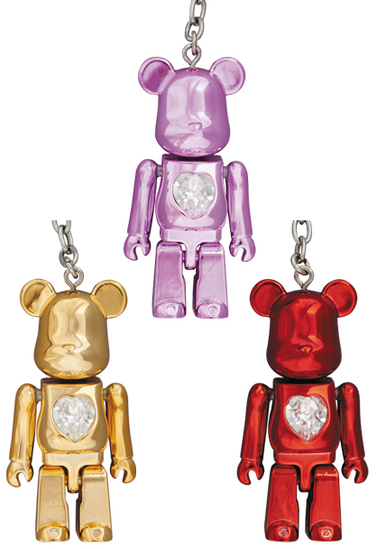 MEDICOM TOY - BE@RBRICK クリスタルハートメタルチャーム （ゴールド ...