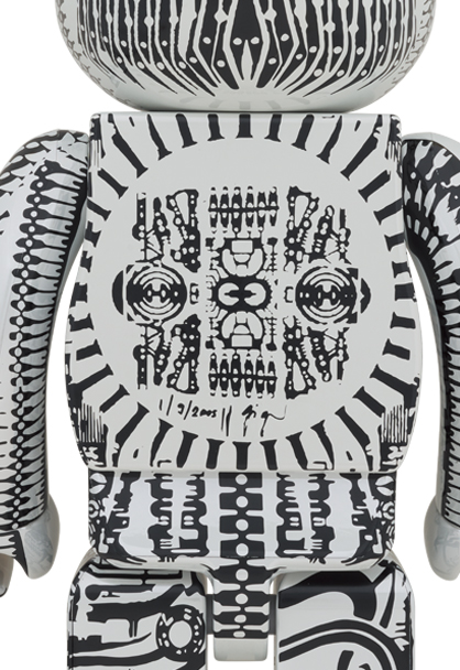 MEDICOM TOY - BE@RBRICK H.R.GIGER 1000％ WHITE CHROME Ver