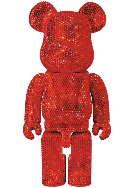 MEDICOM TOY - 400％ BE@RBRICK CRYSTAL BLACK／GOLD／SILVER／RED