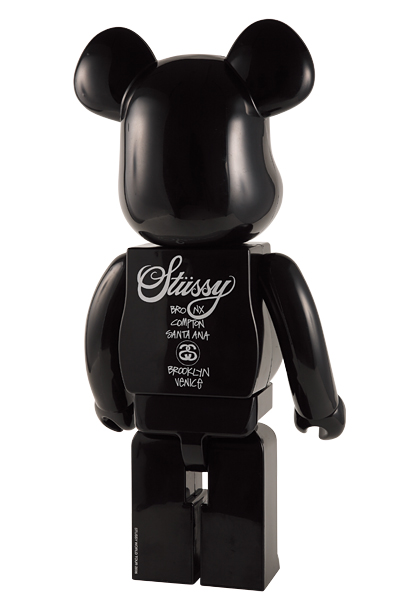 MEDICOM TOY - STUSSY WORLD TOUR BE@RBRICK 1000％ (BLACK)