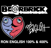 その他 BE@RBRICK - BE@RBRICK RON ENGLISH 100% &amp; 400% BEARBRICK Ron English SDCC 400% & 100% Figure Set - Medicom