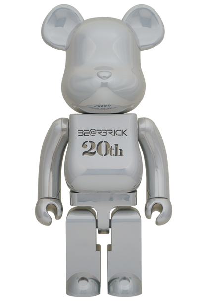 MEDICOM TOY - BE@RBRICK 20th Anniversary DEEP CHROME Ver.1000％