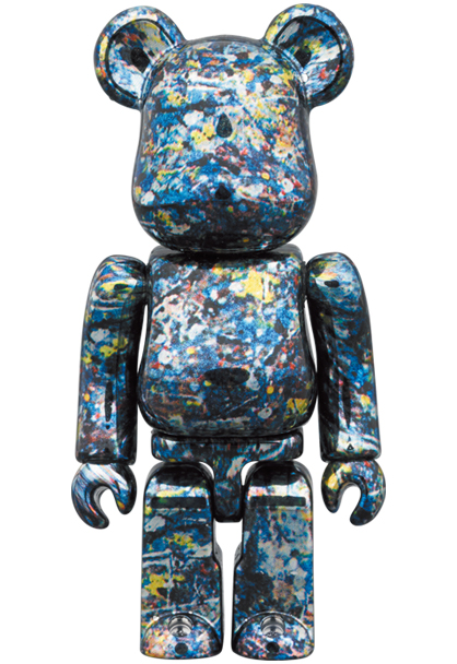 BE@RBRICK Jackson Pollock Chrome100％400％