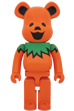 BE@RBRICK GRATEFUL DEAD DANCING BEARS ORANGE 1000%