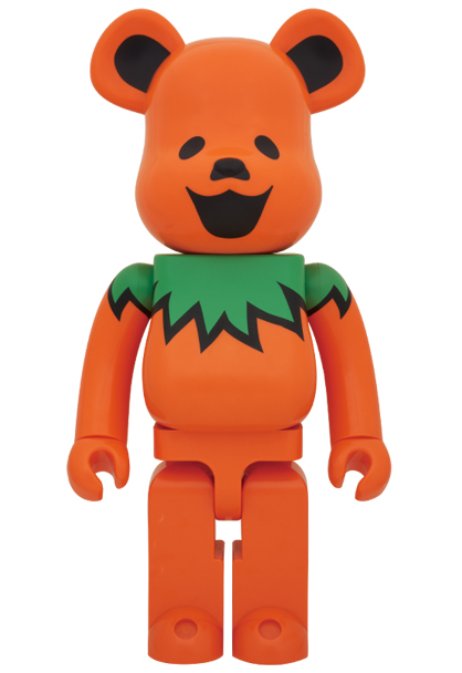 MEDICOM TOY - BE@RBRICK GRATEFUL DEAD DANCING BEARS ORANGE 1000%