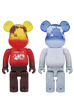 BE@RBRICK EARTH （VOLCANO RED / SNOW WHITE） 400％