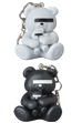 KEYCHAIN UNDERCOVER BEAR WHITE／BLACK