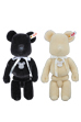 BE@RBRICK × STEIFF BLACK／WHITE