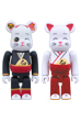 BE@RBRICK 招き猫 縁結び 舞妓 / 巫女 100％