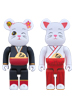 BE@RBRICK 招き猫 縁結び 舞妓 / 巫女 400％