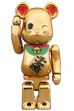 BE@RBRICK 招き猫 金メッキ四 100％