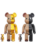 BE@RBRICK MIHARAYASUHIRO 100％ & 400％ GOLD×BROWN/BLACK×BROWN