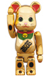 BE@RBRICK 招き猫 金メッキ 伍 100％