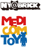 MEDICOM TOY - NY@BRICK 招き猫 白メッキ 100％ & 400％