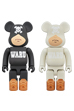 BE@RBRICK TOKYO TRIBE WARU 400％ BLACK／WHITE