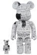 BE@RBRICK JEAN-MICHEL BASQUIAT #3 100％ & 400％