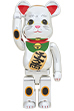 BE@RBRICK 招き猫 銀メッキ 1000％