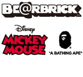 BE@RBRICK BAPE MICKEY MOUSE 100&400%